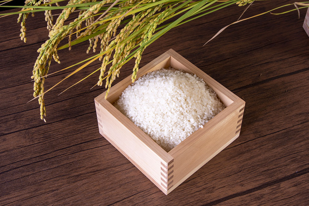 Rice in a Masu